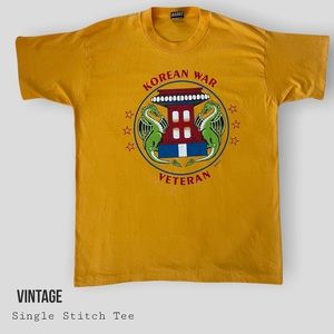 Single stitch Korean War tee